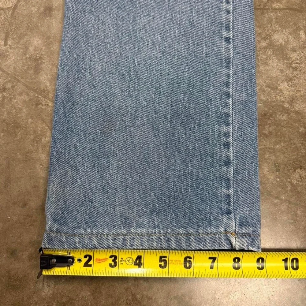 Y2K Levi's 505 Straight Fit Distressed Blue Jeans 36x31
